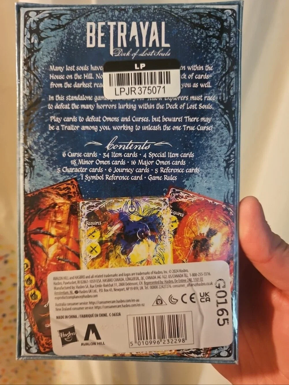 Betrayal Deck of Lost Souls Card Game - Tarot-Inspired, 3-5 Players, Ages 12+